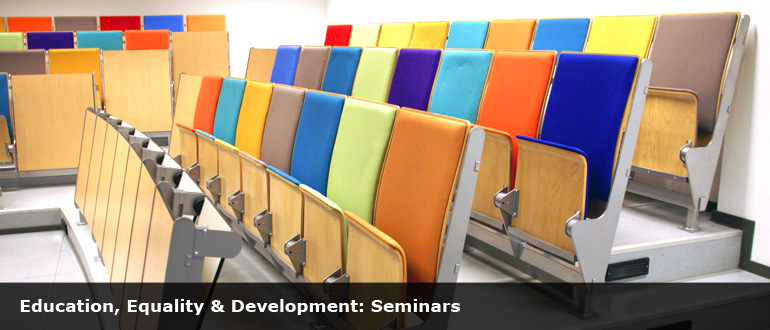 colourful chairs at a meeting