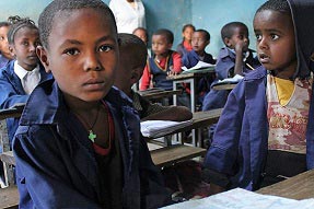 Primary school students Ethiopia