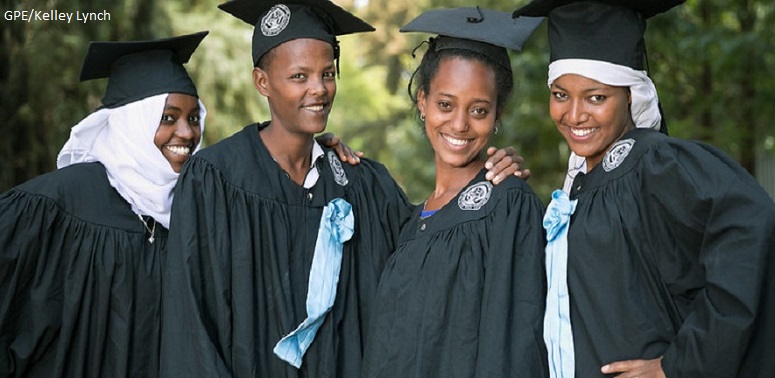 Students ready to graduate from Sebeta Special Needs Education Teachers College Ethiopia