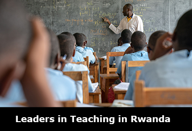 Children learning maths in Rwanda