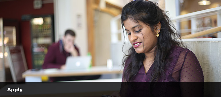 Student at computer