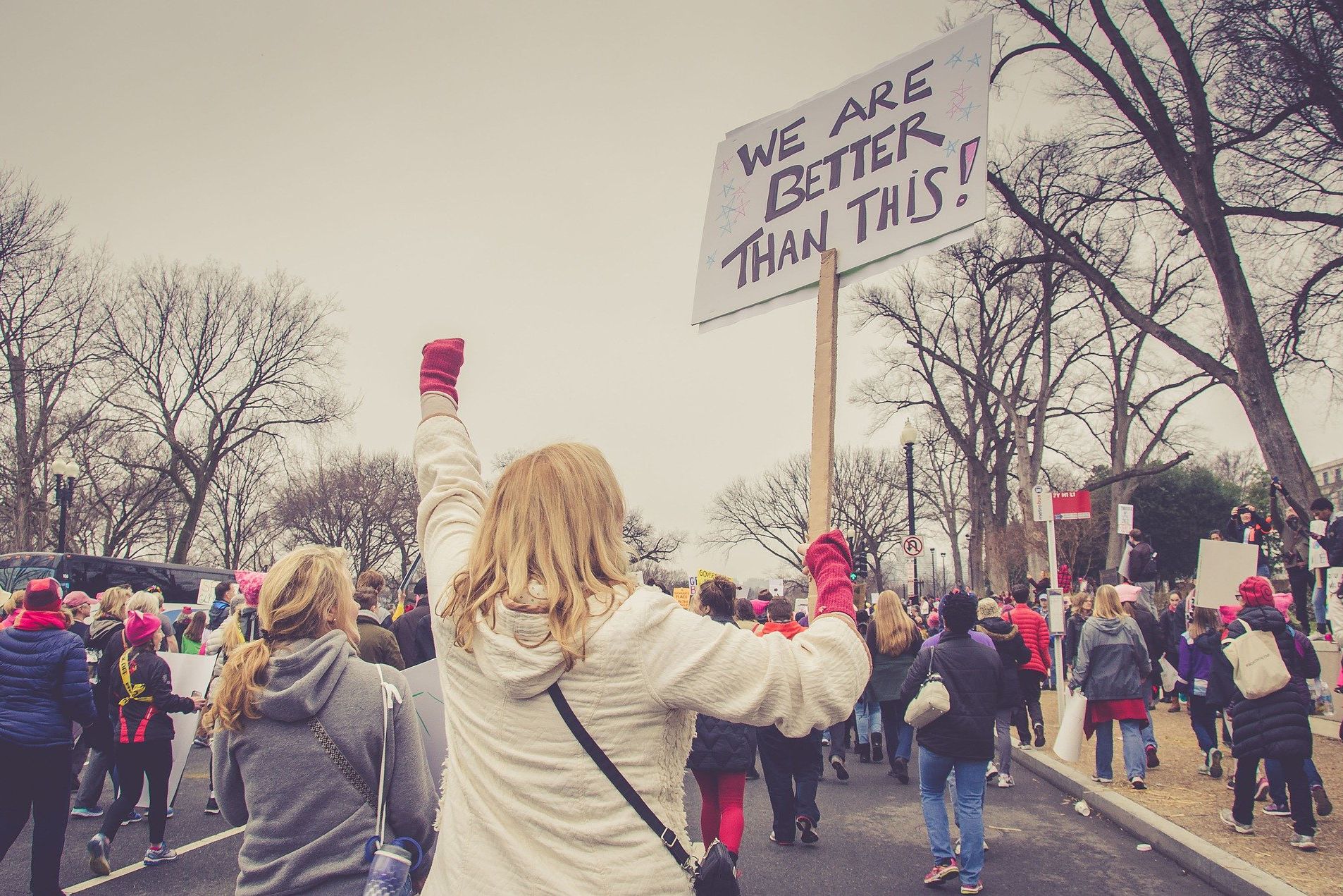People at a protest