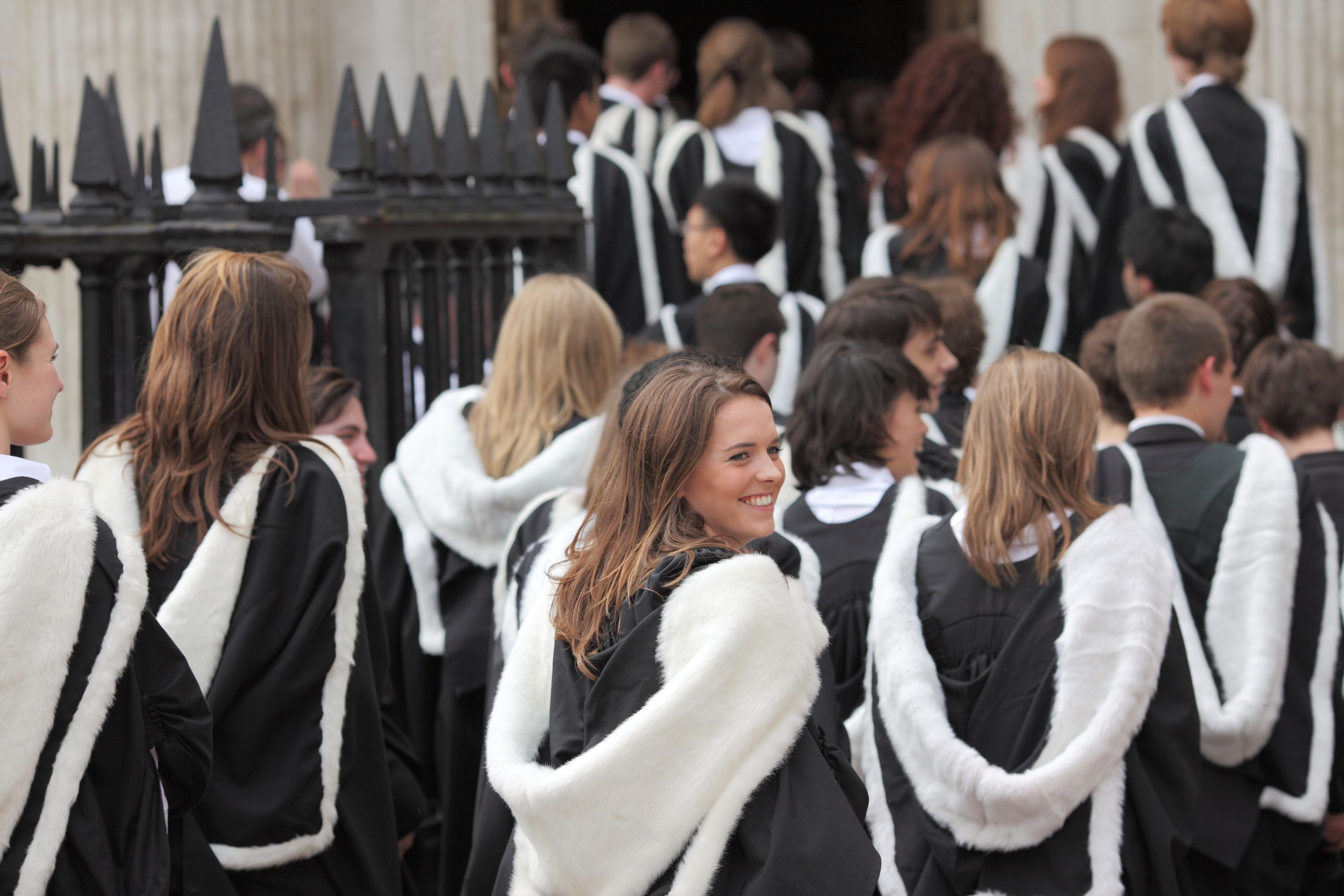 University of Cambridge students at graduation