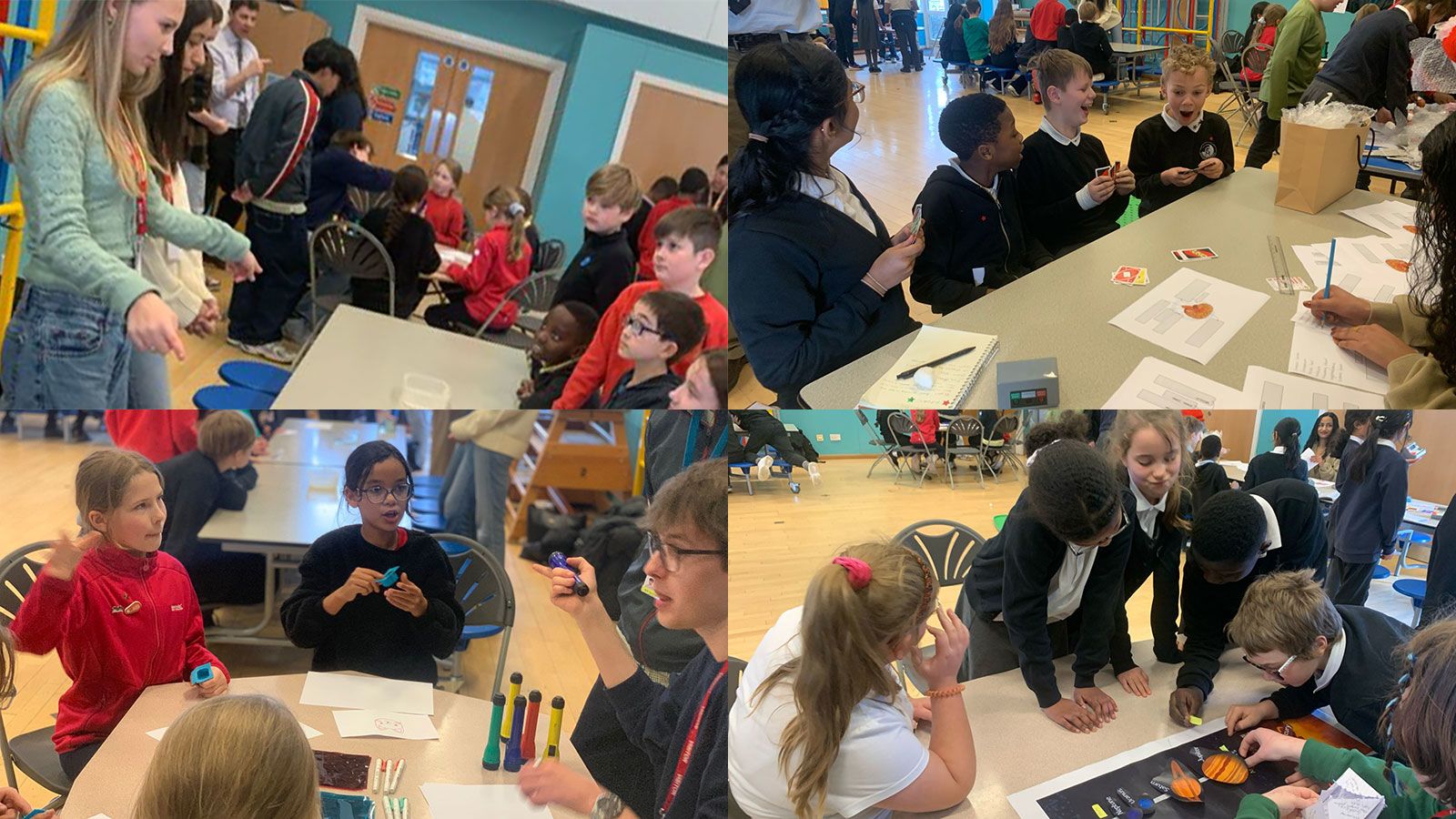 Composite image of kids at event