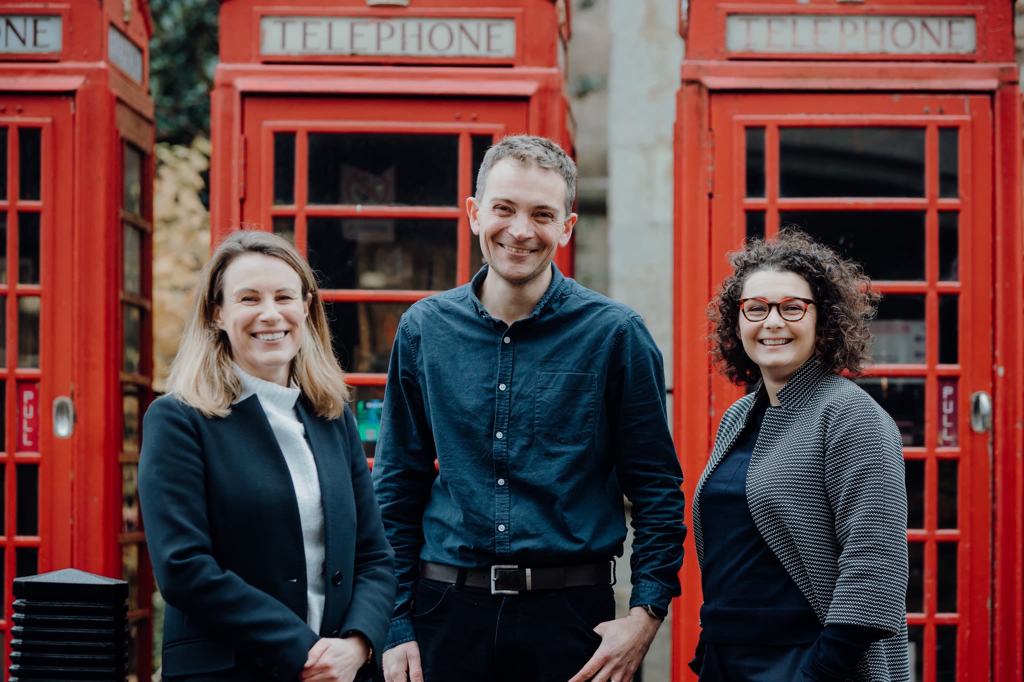 L-R: Anna Middleton, Director of the Kavli Centre; Richard Milne, Deputy Director and Research Lead; Catherine Galloway, Innovation and Translation Lead.