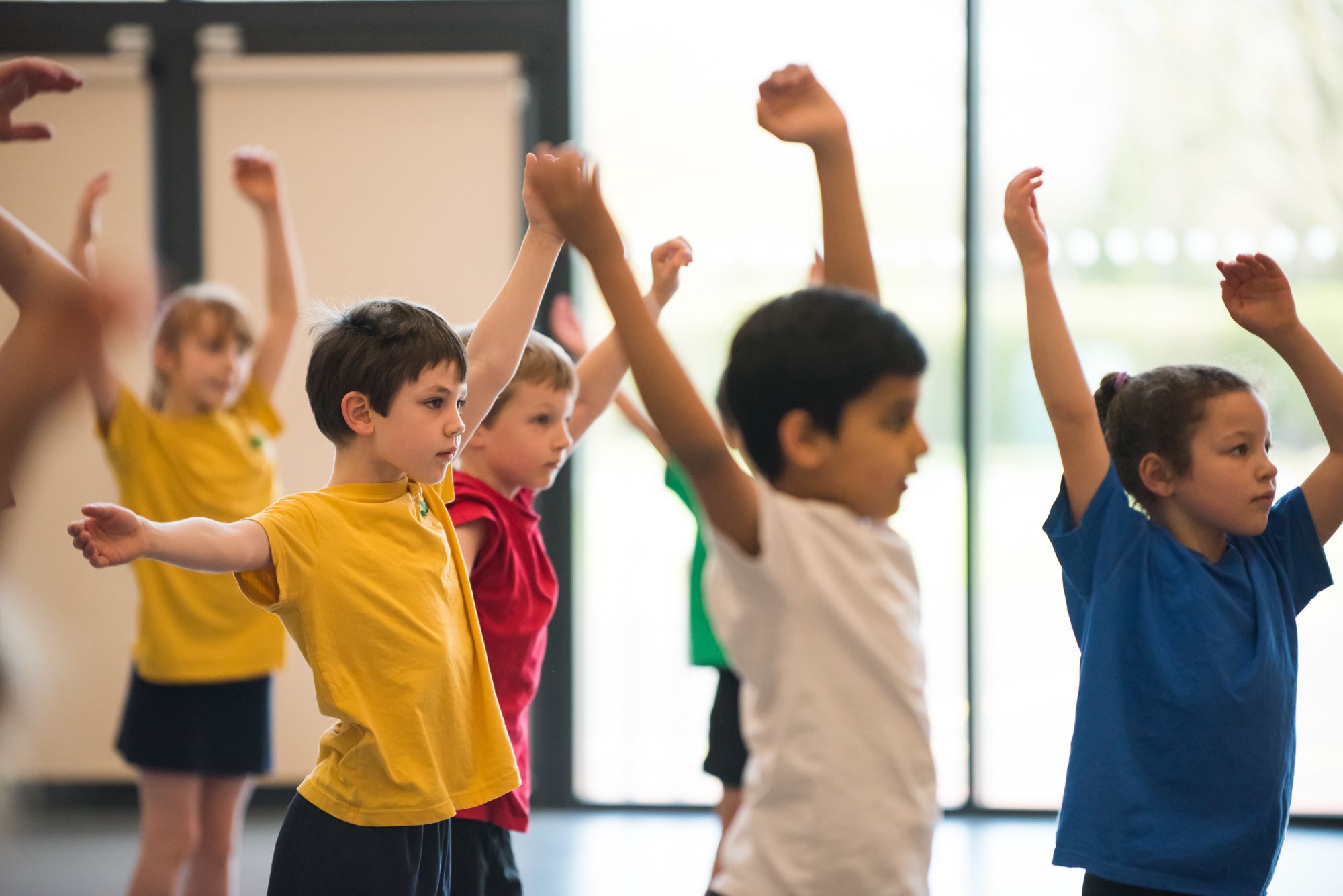 Children in a PE lesson