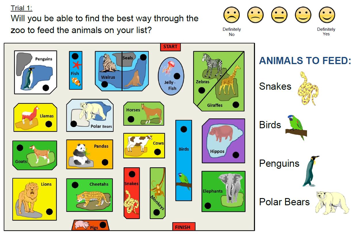 A sample exercise from The Zoo Task