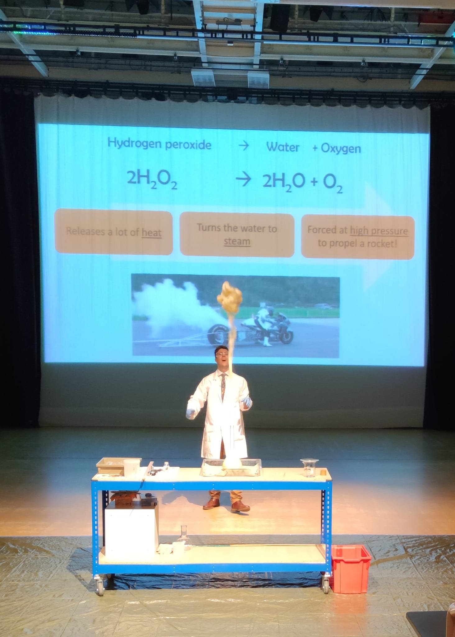 Charlie doing another experiment