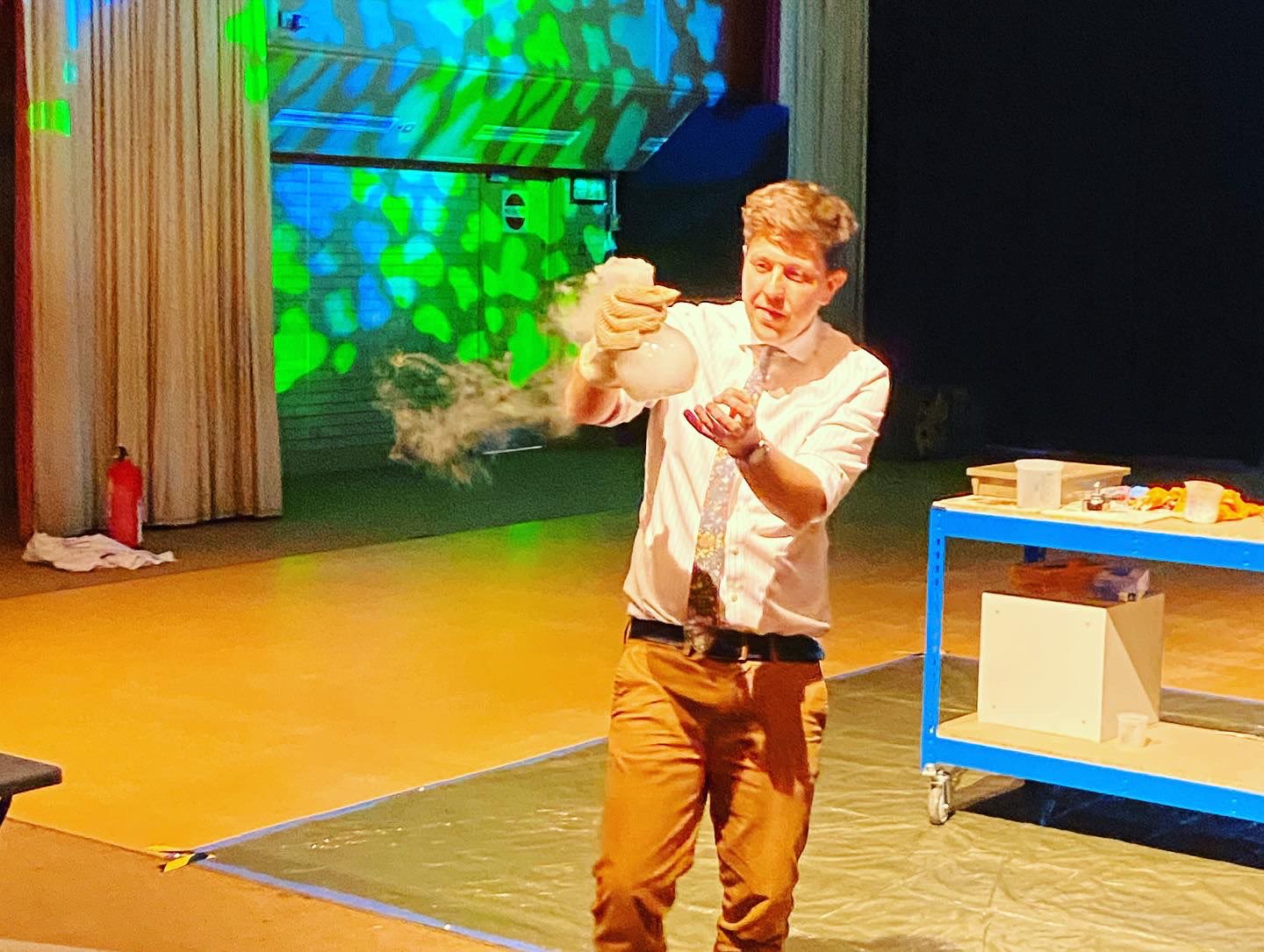 Charlie doing another experiment